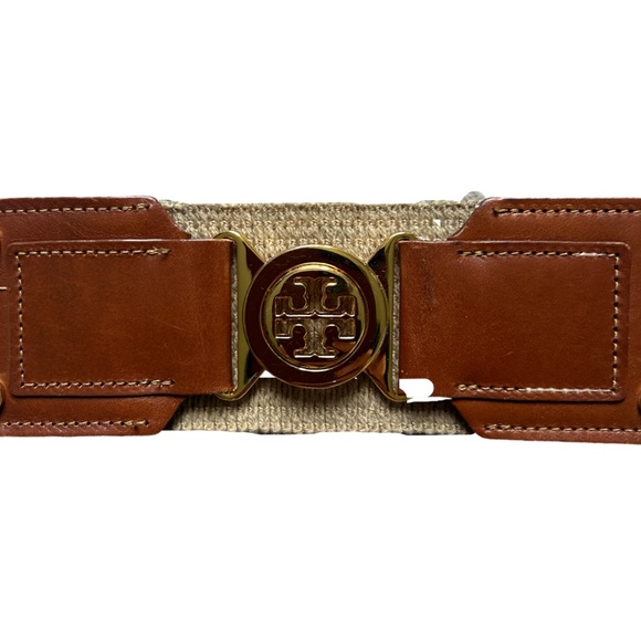Tory Burch Wide Glitter Accent Stretch Belt Size XS - Picture 2 of 3